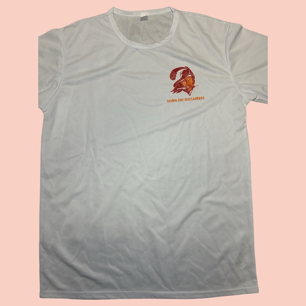 Tampa Bay Buccaneers Bucco Bruce Miller Lite T-Shirt Mens Medium White NFL